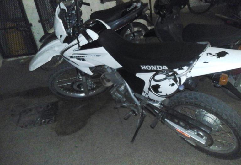 motocicleta secuestarda. 5-3-18