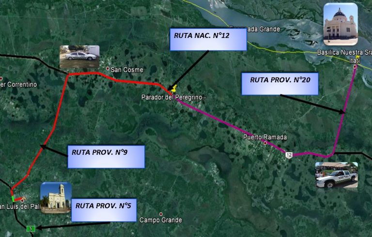 VIAS DE DESPLAZAMIENTO DE LA PEREGRINACION